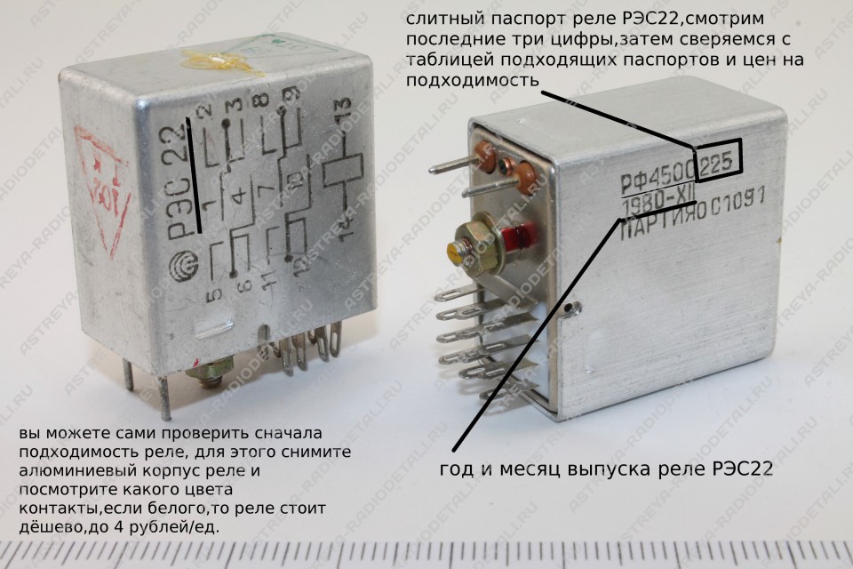 [111-210-033] РЭС22 единый паспорт (200–299; 133 — до 12.74)